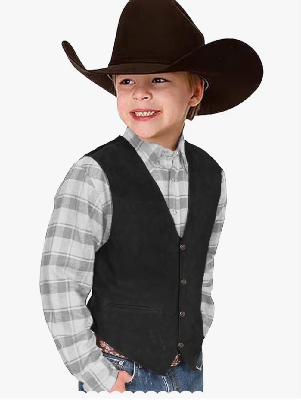 NWT Genuine Suede Leather Western Style Vest